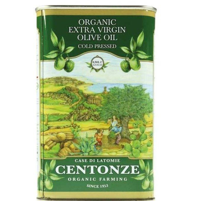 Huile d'olive "Centoze" Extra vierge Bio de Sicile 50Cl