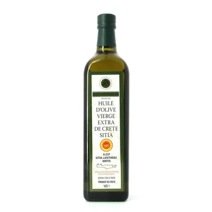 Huile d'olive de Crète- Non Filtrée Extra Vierge IGP région de Sitia 1L