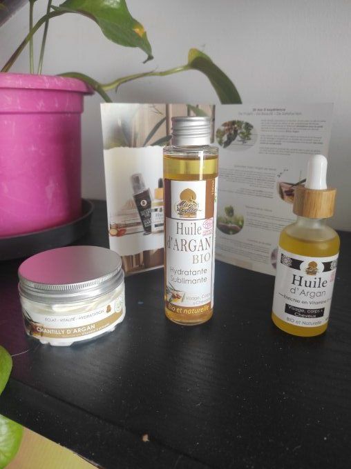 Lot soin du corps Huile d'Argan du Maroc et beurre de karité Bio